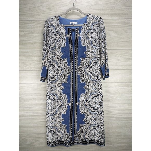 Sandra Darren Dresses & Skirts - Sandra Darren Mirrored Paisley Mandala Shift Dress